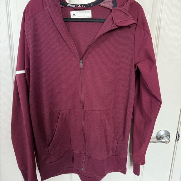Adidas Men’s Maroon Squad Jacket | Size M | Excellent Condition - Picture 4 of 9